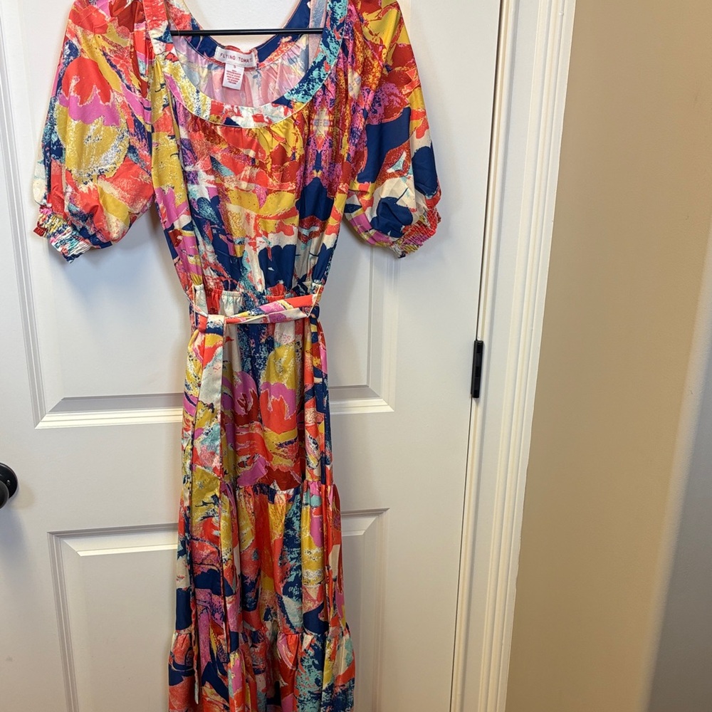 Abstract colorful dress